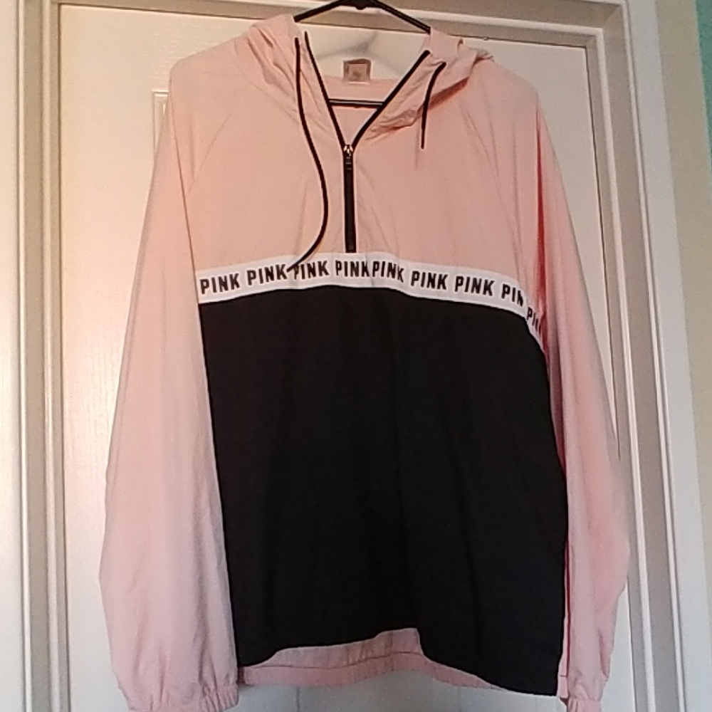 Pink Victoria Secrets  Anorak Windbreaker